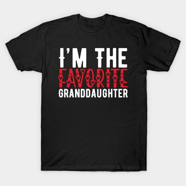 Funny Favorite Granddaughter Birthday Gift T-Shirt by Lukecarrarts